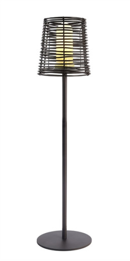 Velorum - Lampadar negru din plastic în stil minimalist