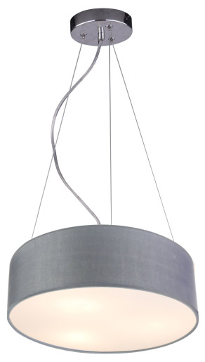 Kioto - Pendul gri cu abajur cilindric