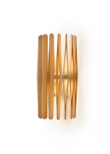 Stick D02 - Aplică minimalistă cu abajur din lemn