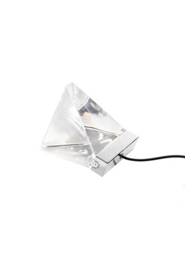 Tripla B02 - Lampă de masă cu abajur din cristal