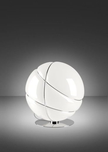 Armilla - Lampă de masă cromată sferică din sticlă
