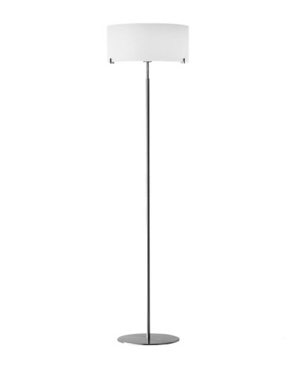 Cpl F7 - Lampă de podea cu abajur alb din sticlă 