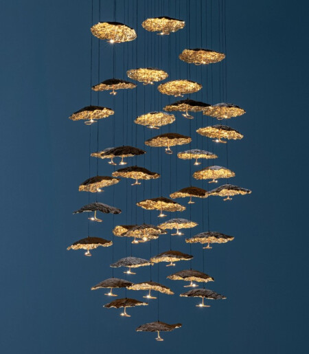 Gold Moon Chandelier