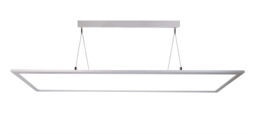 Transparent 3000 K - Lampă suspendată de birou rectangulară din aluminiu 