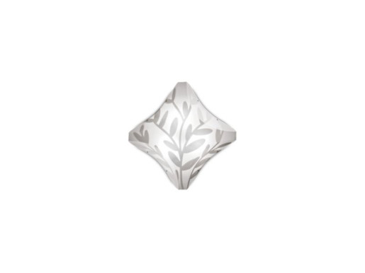 Dafne S - Aplică albă cu model cu frunze