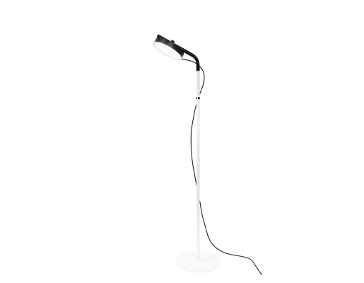 Aro LED 10 W - Lampă de podea albă cu abajur negru