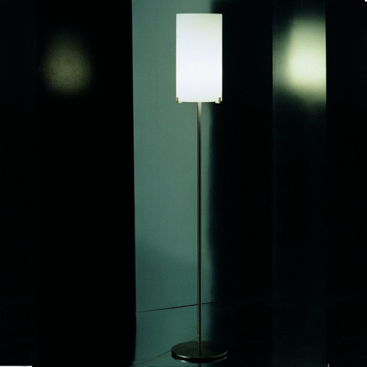 Cpl F1 - Lampă de podea cu abajur alb din sticlă 