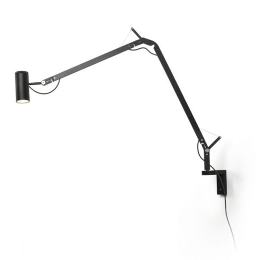 Polo III - Lampă de birou neagră ajustabilă