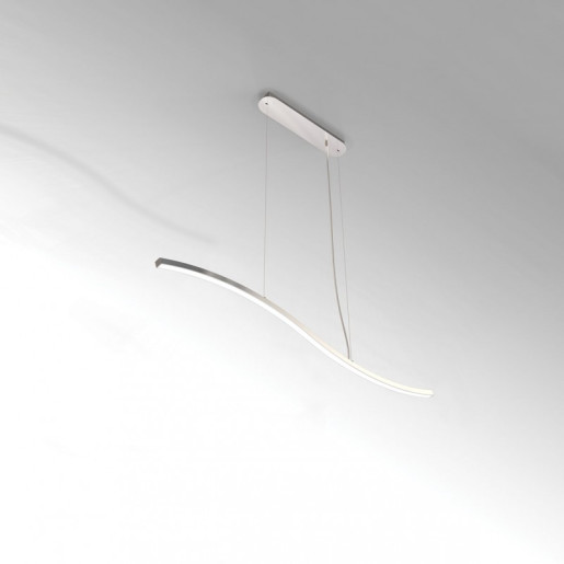 Morfi Small Linear - Lampă suspendată de birou argintie