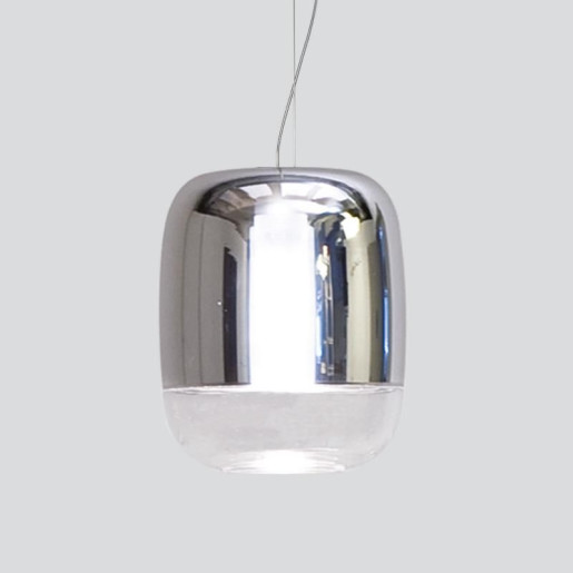Gong Led S1 - Pendul cu abajur lucios din sticlă