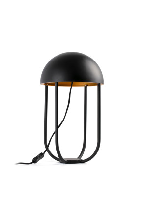JELLYFISH 6W - Lampă de masă neagră în forma de meduză cu finisaj auriu                                                         