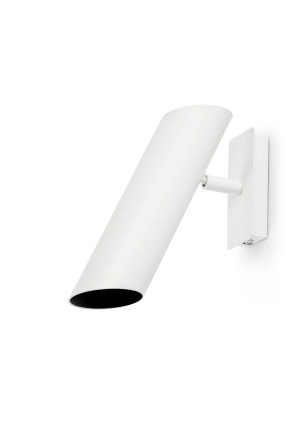 LINK 1xGU10 - Aplică cilindrică albă ajustabilă din oțel                                                                            