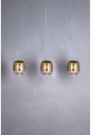 Gong S1 3B Led II - Lustră cu 3 globuri aurii luminoase