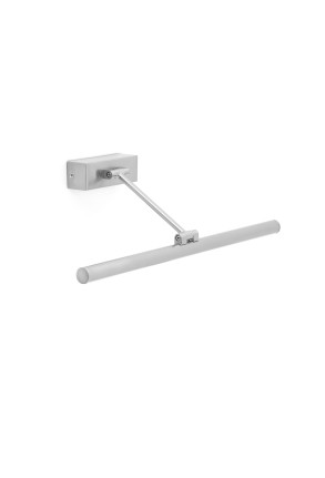 MAGRITTE 45CM LED 8W - Aplică cilidrică nichel cu efect mat din oțel                                                          