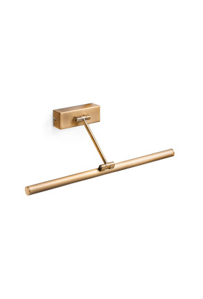 MAGRITTE 45CM LED 8W - Aplică cilidrică aurie cu efect mat din oțel                                                               