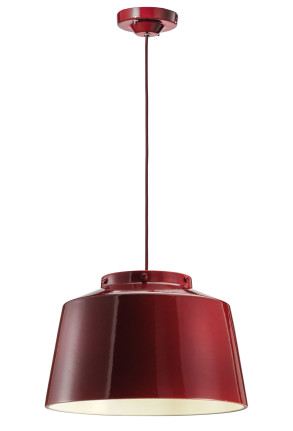 C2001 - Pendul retro negru sau roșu din ceramică