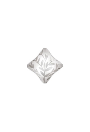 Dafne L - Aplică albă cu model cu frunze