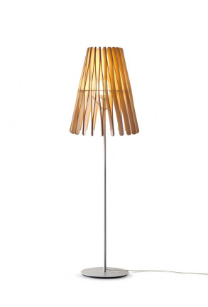 Stick C269 - Lampă de podea minimalistă cu abajur din lemn