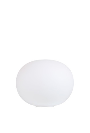 Glo-Ball Basic 2 - Lampă de masă albă din sticlă 