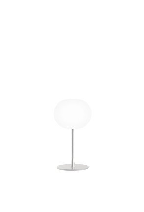 Glo-Ball 1 - Lampă de masă argintie dimabilă