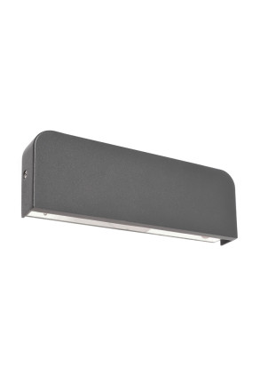 Tania - Aplică gri rectangulară din aluminiu