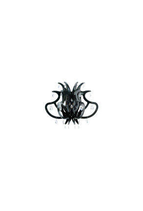 Medusa - Aplică albastră sau neagră din cristal