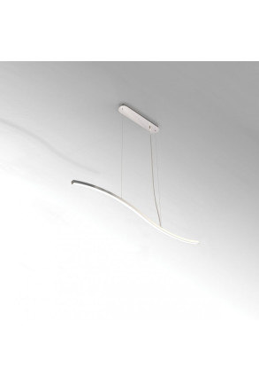 Morfi Small Linear - Lampă suspendată de birou argintie