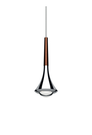 Rain - Pendul cromat cu ornament cupruriu