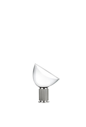 Taccia Small - Lampă de birou albă din sticlă