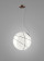 Armilla - Pendul maro sferic din sticlă