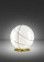 Armilla - Lampă de masă aurie sferică din sticlă