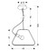 Ikaria I - Pendul cromat în formă de trapez luminos
