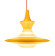 Stupa Large - Lustră cu abajur galben din rășină