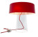 Glam T1 - Lampă de masă cu abajur negru sau roșu
