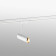 LINK GU10 - Proiector pe șină alb cu finisaj auriu ajustabil din oțel                                                                   