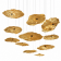Gold Moon Chandelier