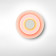 Concentric Major S - Aplică multicoloră rotunda