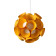 Dandelion - Lustră din furnir cu floricele în formă de pâlnie