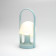 FollowMe - Lampă portabilă albă cu mâner din furnir